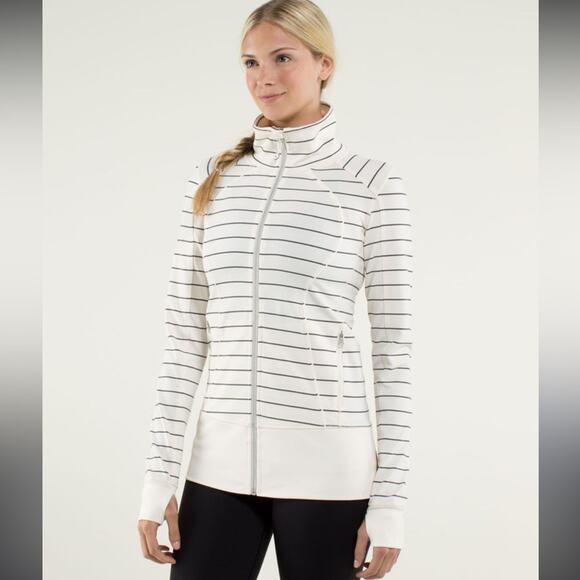 Lululemon‎ Nice Asana Jacket
Slalom Stripe Angel Wing / Angel Wing size 4 - Picture 1 of 9